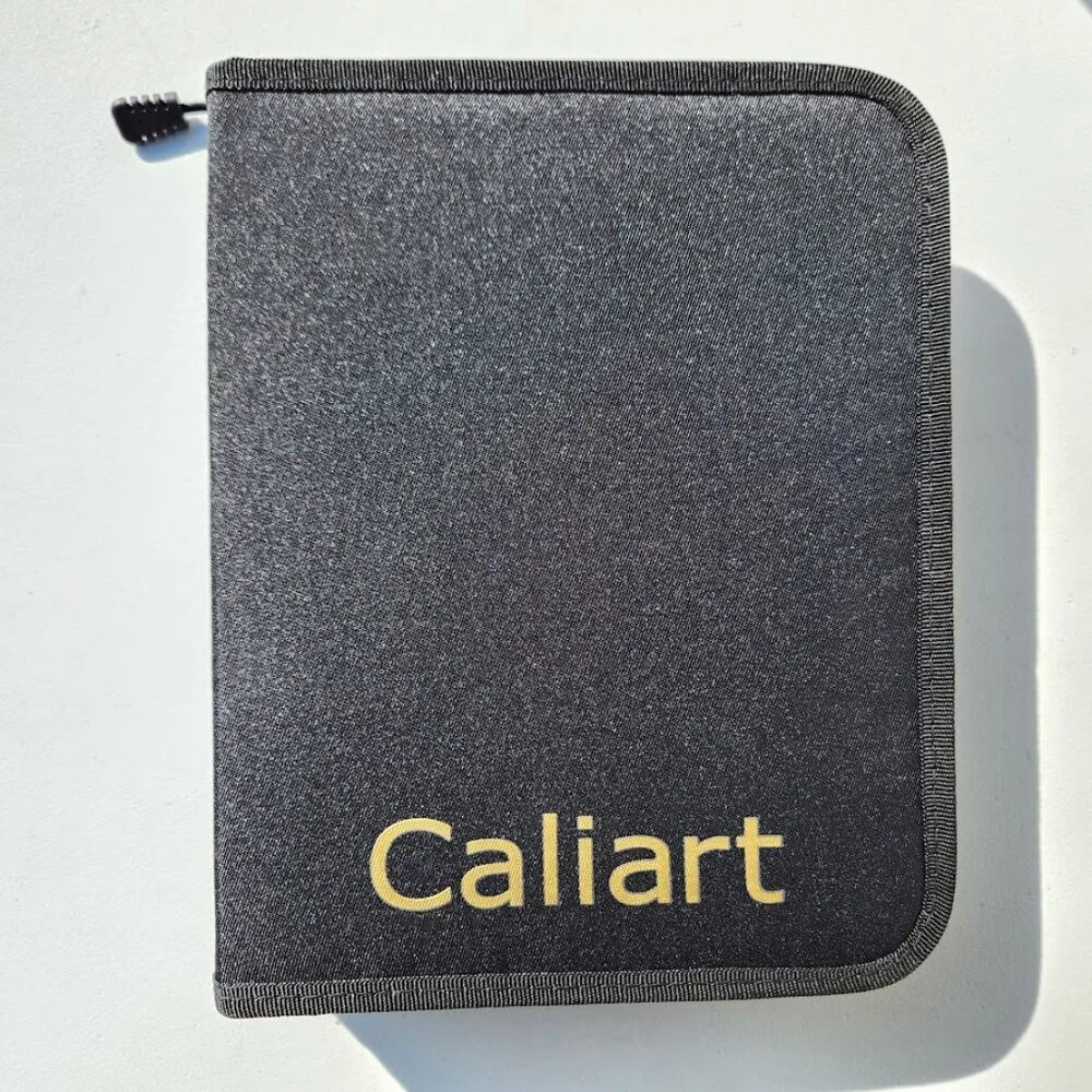 NEW Caliart 76 Piece Art Kit Supplies Watercolor Pencils Charcoal Travel Case Co